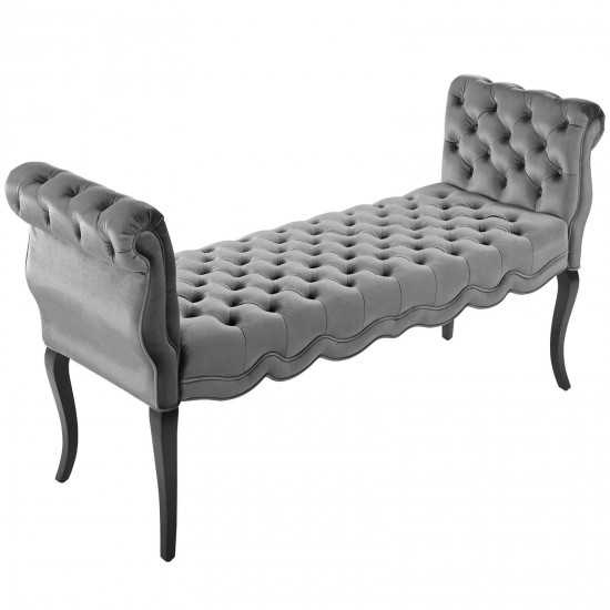 Adelia Chesterfield Style Button Tufted Performance Velvet Bench