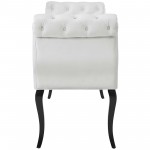 Adelia Chesterfield Style Button Tufted Performance Velvet Bench