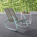 Traveler Rocking Outdoor Patio Mesh Sling Lounge Chair