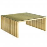Gridiron Stainless Steel Coffee Table