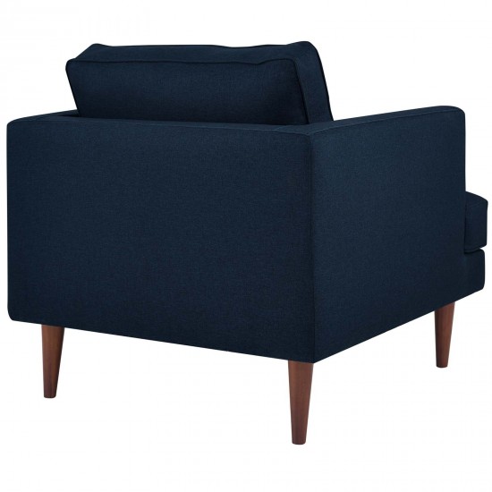 Agile Upholstered Fabric Armchair