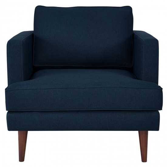 Agile Upholstered Fabric Armchair