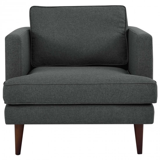 Agile Upholstered Fabric Armchair