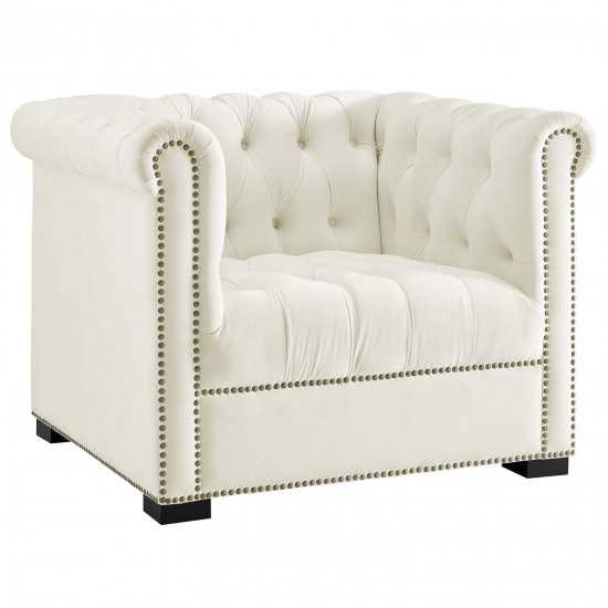 Heritage Performance Velvet Armchair