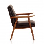 Arch Duke Accent Chair in Black and Amber