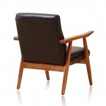 Arch Duke Accent Chair in Black and Amber