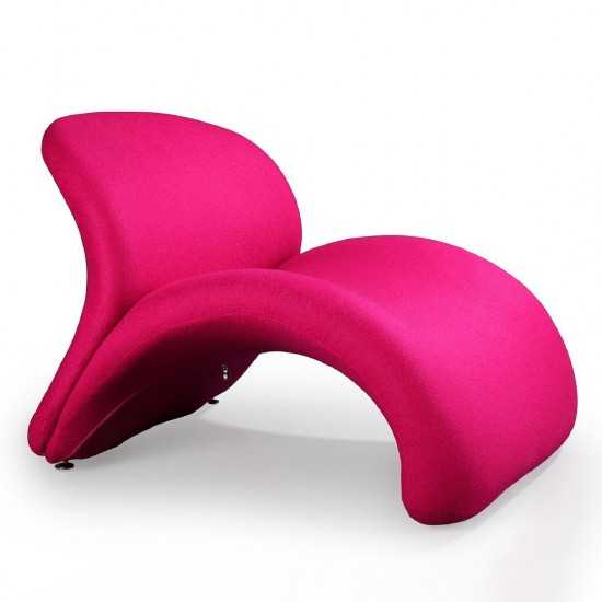 Rosebud Accent Chair in Fuchsia