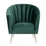 Rosemont Accent Chair in Green and Gold