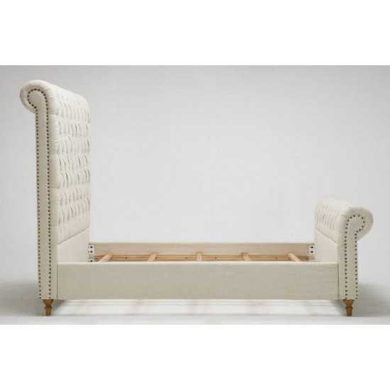 Empire Full-Size Bed in Cream