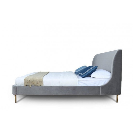 Heather Queen Bed in Grey