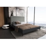 Schwamm Full-Size Bed in Light Grey