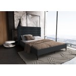 Schwamm Queen Bed in Grey