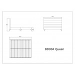 Schwamm Queen Bed in Grey