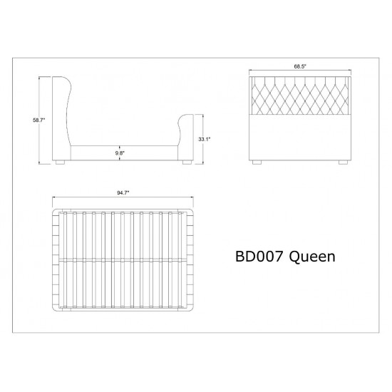 Lola Queen-Size Bed in