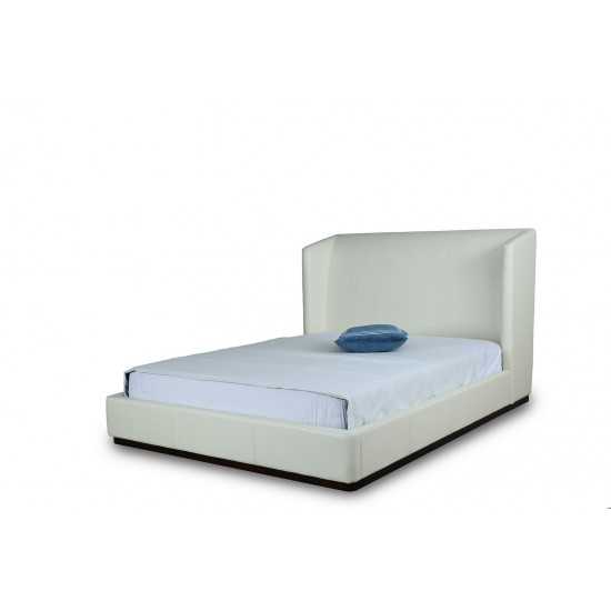 Lenyx Queen-Size Bed in Cream