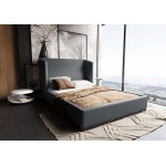 Lenyx Queen-Size Bed in Graphite