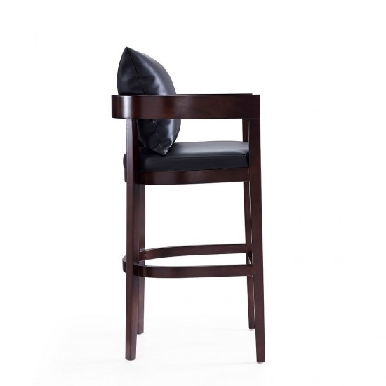 Ritz Barstool in Black and Dark Walnut