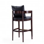 Ritz Barstool in Black and Dark Walnut