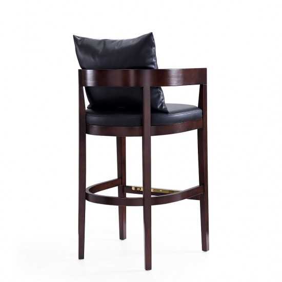 Ritz Barstool in Black and Dark Walnut