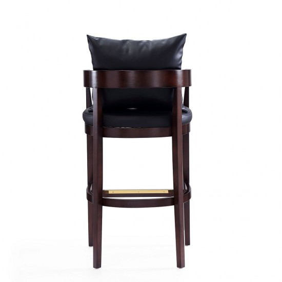 Ritz Barstool in Black and Dark Walnut