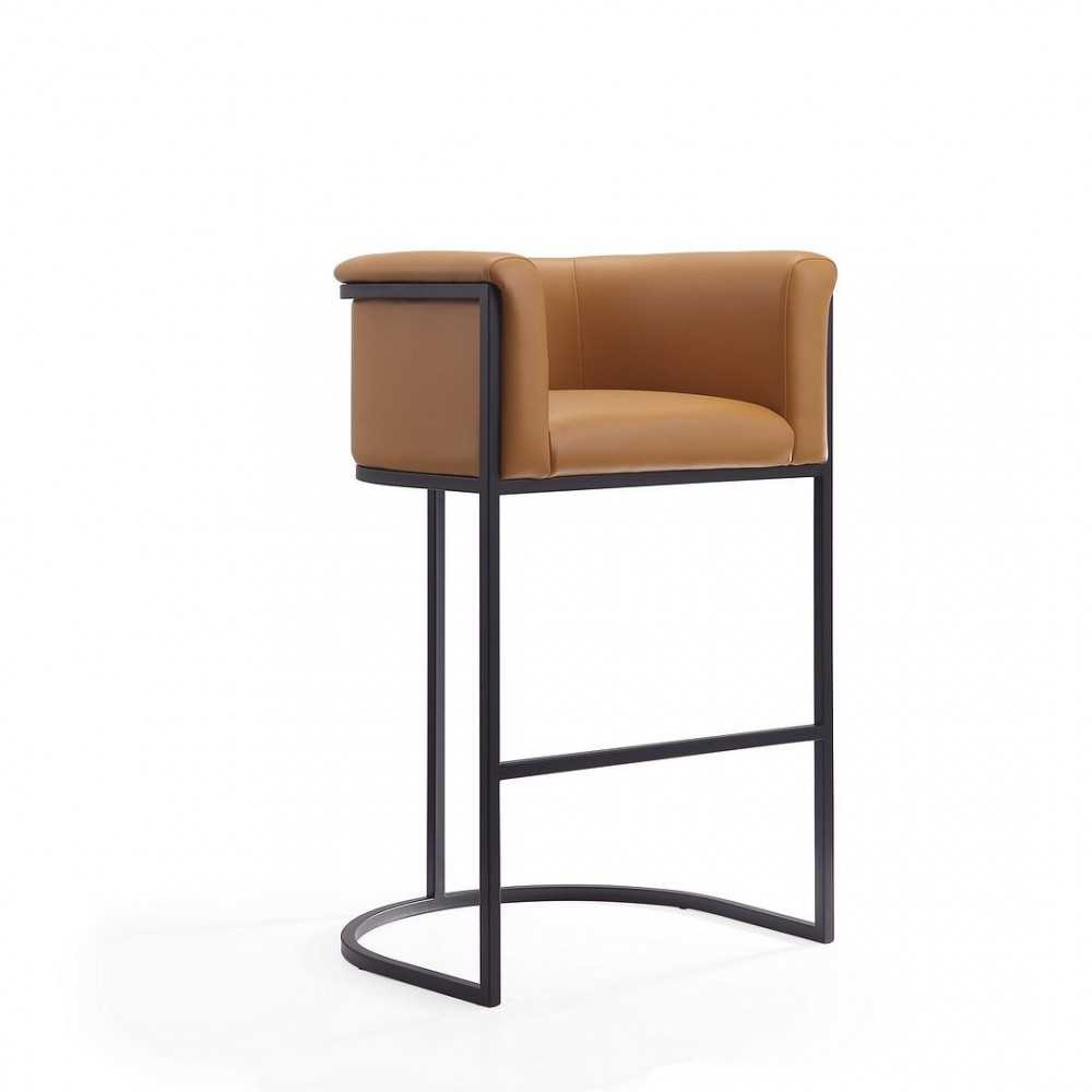 Cosmopolitan Barstool in Camel and Black