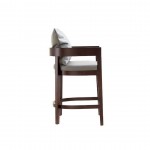 Ritz Counter Stool in Grey and Dark Walnut