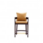 Ritz Counter Stool in Camal and Dark Walnut