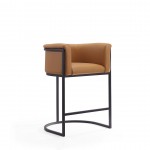 Cosmopolitan Counter Stool in Camel and Black