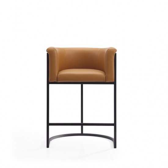 Cosmopolitan Counter Stool in Camel and Black