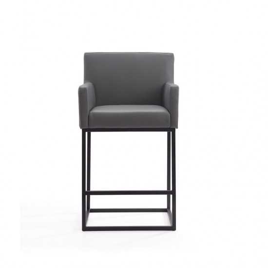 Ambassador Counter Stool in Grey and Black