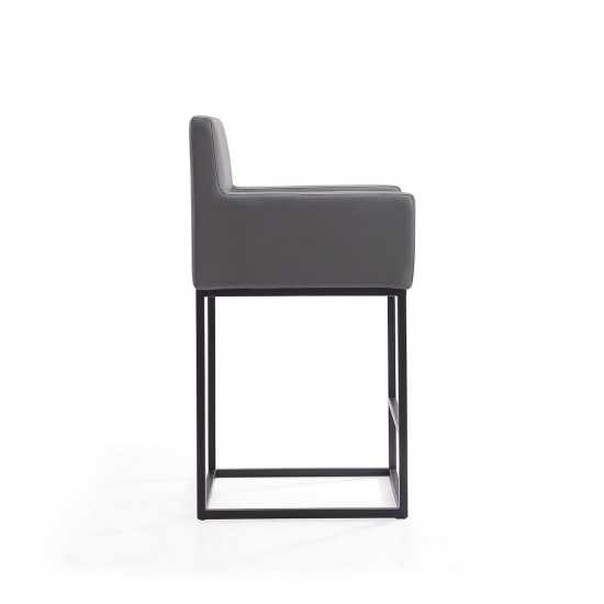 Ambassador Counter Stool in Grey and Black