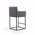 Ambassador Counter Stool in Grey and Black