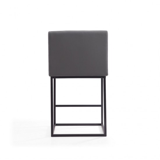 Ambassador Counter Stool in Grey and Black