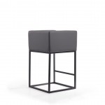 Embassy Counter Stool in Grey and Black