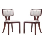 Pulitzer Dining Chair (Set of Two) in Silver and Walnut