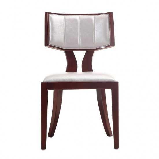 Pulitzer Dining Chair (Set of Two) in Silver and Walnut