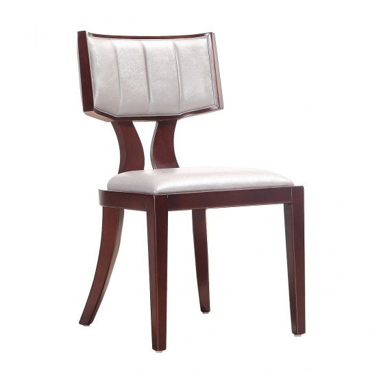 Pulitzer Dining Chair (Set of Two) in Silver and Walnut