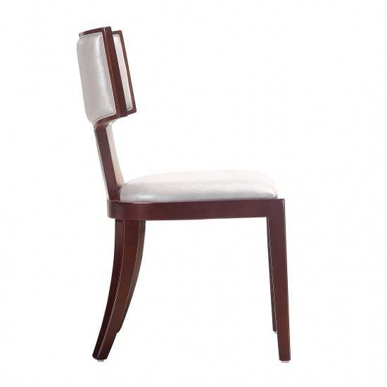 Pulitzer Dining Chair (Set of Two) in Silver and Walnut