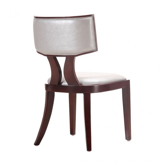 Pulitzer Dining Chair (Set of Two) in Silver and Walnut