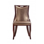 Emperor Dining Chair (Set of Two) in Bronze and Walnut