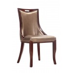 Emperor Dining Chair (Set of Two) in Bronze and Walnut