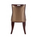 Emperor Dining Chair (Set of Two) in Bronze and Walnut