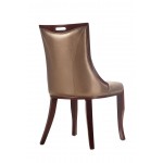 Emperor Dining Chair (Set of Two) in Bronze and Walnut