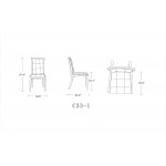 Executor Dining Chairs (Set of Two) in Silver and Walnut