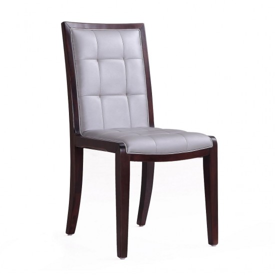 Executor Dining Chairs (Set of Two) in Silver and Walnut