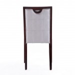 Executor Dining Chairs (Set of Two) in Silver and Walnut