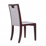 Executor Dining Chairs (Set of Two) in Silver and Walnut