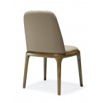 Courding Dining Chair in Tan and Walnut