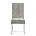 Element Velvet Dining Chair in Steel