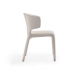Conrad Leather Dining Chair in Cream (Set of 2)